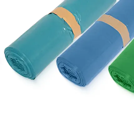 Kategorieübersicht: Rollen mit farbigen Müllsäcken und Kunststoffsäcken von VerpaX.de.